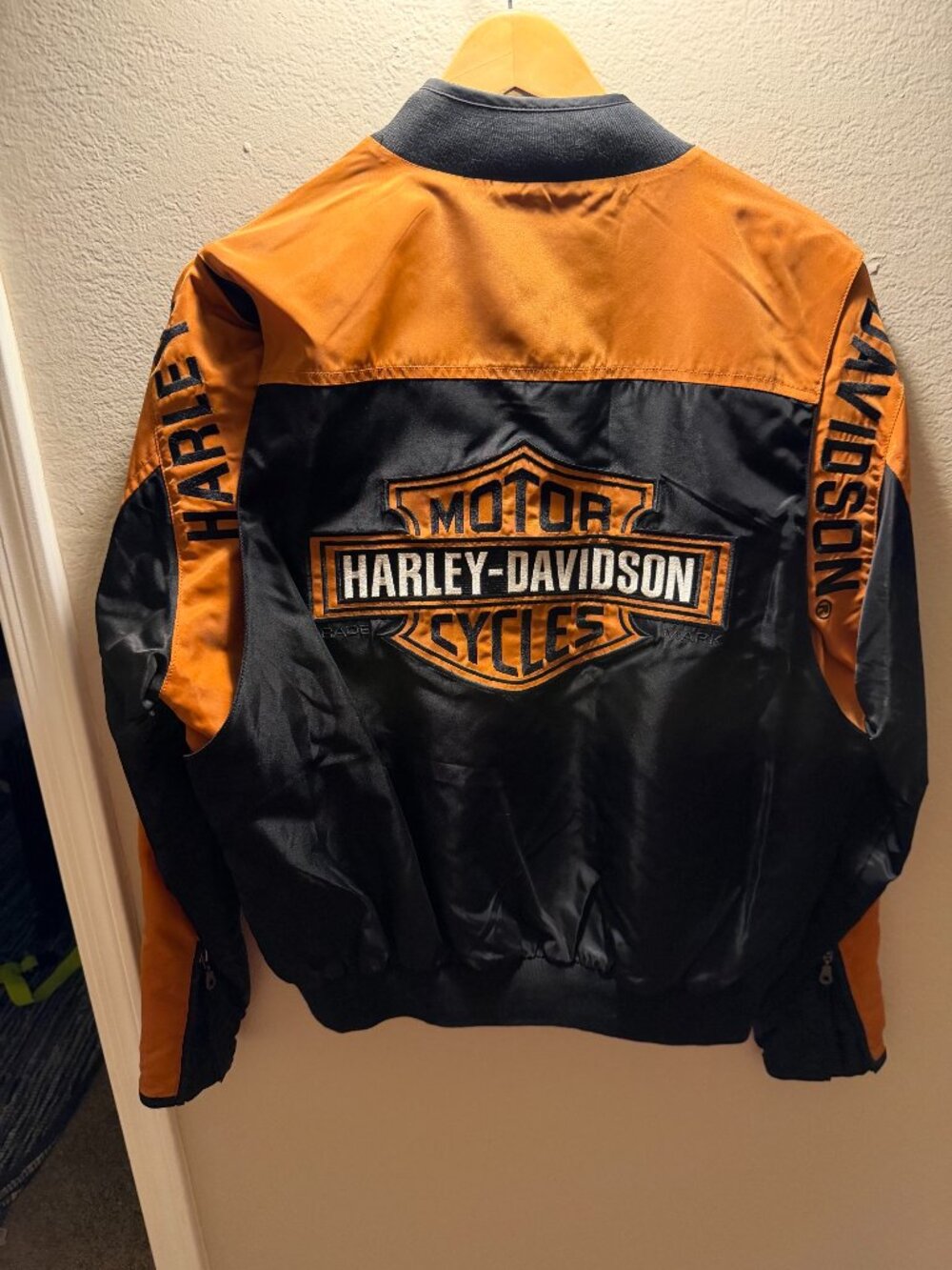 Harley Davidson  Nylon Motorcycle Bomber Jacket